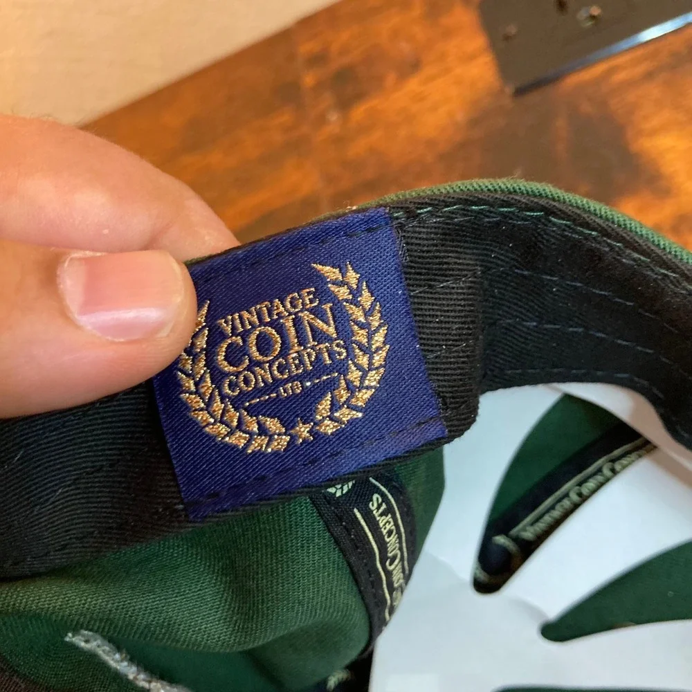 Bobby Jones Golf Hat Buffalo Nickel Impregnable Quadrilateral Green Strapback